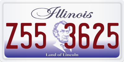 IL license plate Z553625