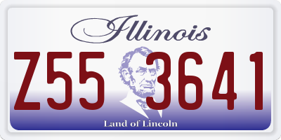 IL license plate Z553641