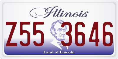 IL license plate Z553646