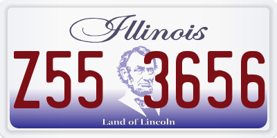 IL license plate Z553656