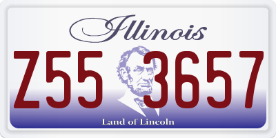 IL license plate Z553657