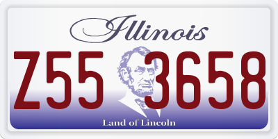 IL license plate Z553658