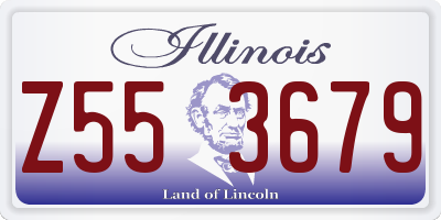 IL license plate Z553679