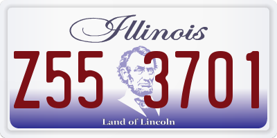 IL license plate Z553701