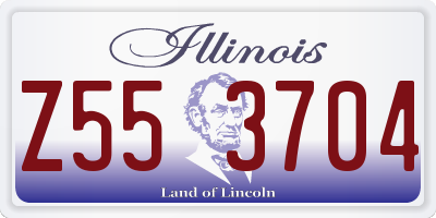 IL license plate Z553704