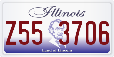 IL license plate Z553706
