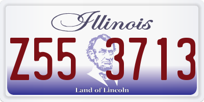 IL license plate Z553713