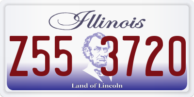 IL license plate Z553720