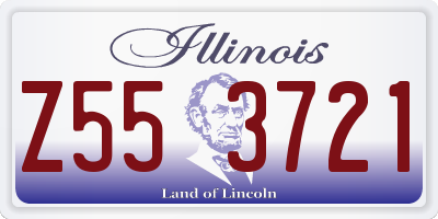 IL license plate Z553721