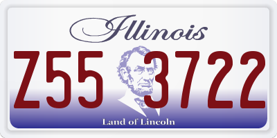 IL license plate Z553722