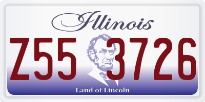 IL license plate Z553726