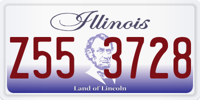 IL license plate Z553728