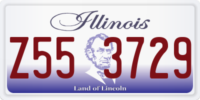IL license plate Z553729