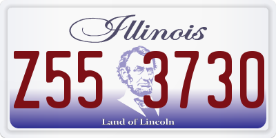 IL license plate Z553730