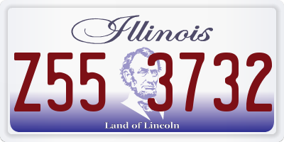 IL license plate Z553732
