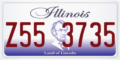 IL license plate Z553735