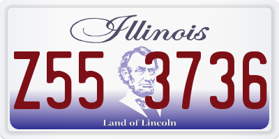 IL license plate Z553736