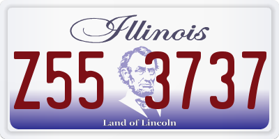 IL license plate Z553737