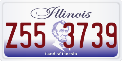 IL license plate Z553739