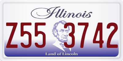 IL license plate Z553742