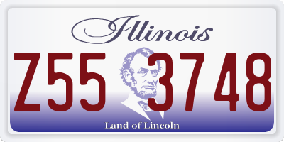 IL license plate Z553748
