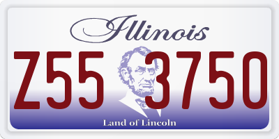 IL license plate Z553750