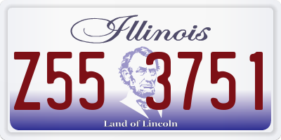 IL license plate Z553751