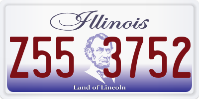 IL license plate Z553752