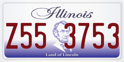 IL license plate Z553753