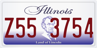 IL license plate Z553754