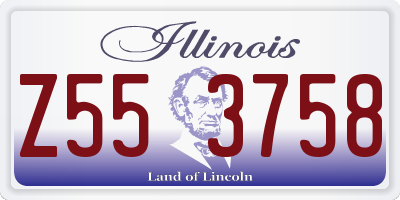 IL license plate Z553758