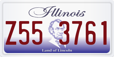 IL license plate Z553761