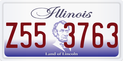 IL license plate Z553763