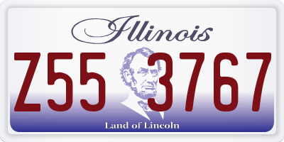 IL license plate Z553767