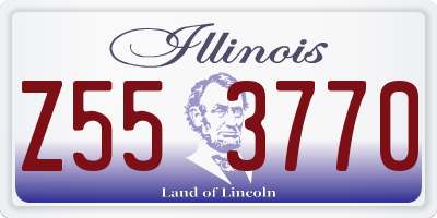 IL license plate Z553770