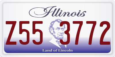 IL license plate Z553772