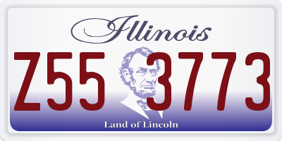 IL license plate Z553773