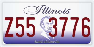 IL license plate Z553776