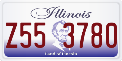 IL license plate Z553780