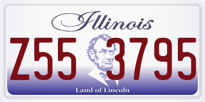 IL license plate Z553795