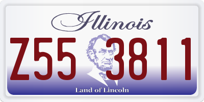 IL license plate Z553811