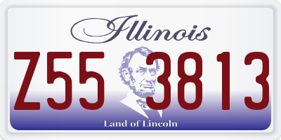 IL license plate Z553813