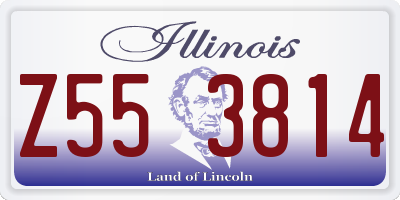 IL license plate Z553814