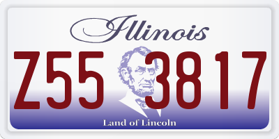 IL license plate Z553817