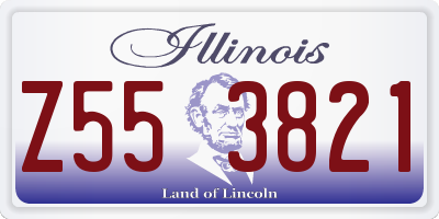 IL license plate Z553821