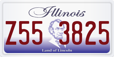 IL license plate Z553825