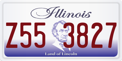 IL license plate Z553827