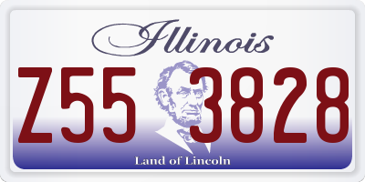 IL license plate Z553828