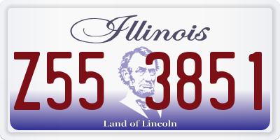IL license plate Z553851