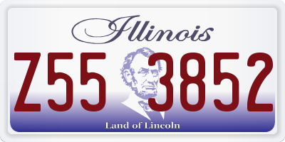 IL license plate Z553852